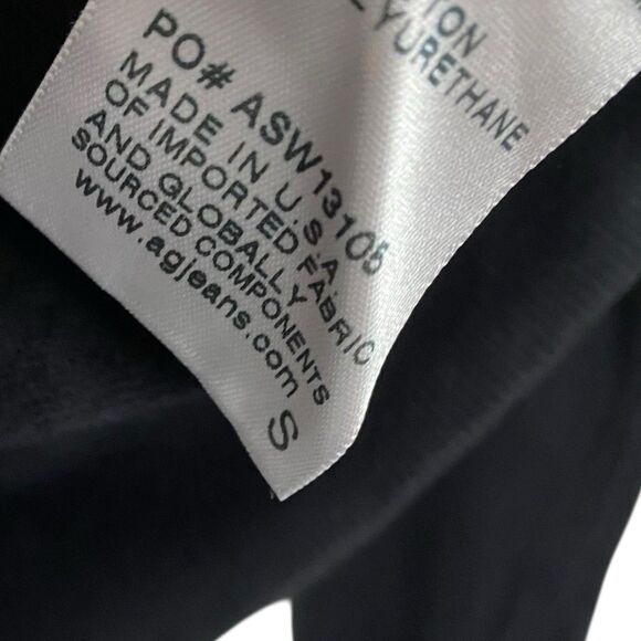 AG Adriano Goldschmied Womens S Black Sweatshirt Crewneck Boxy Cozy Sweater NEW - Picture 7 of 8